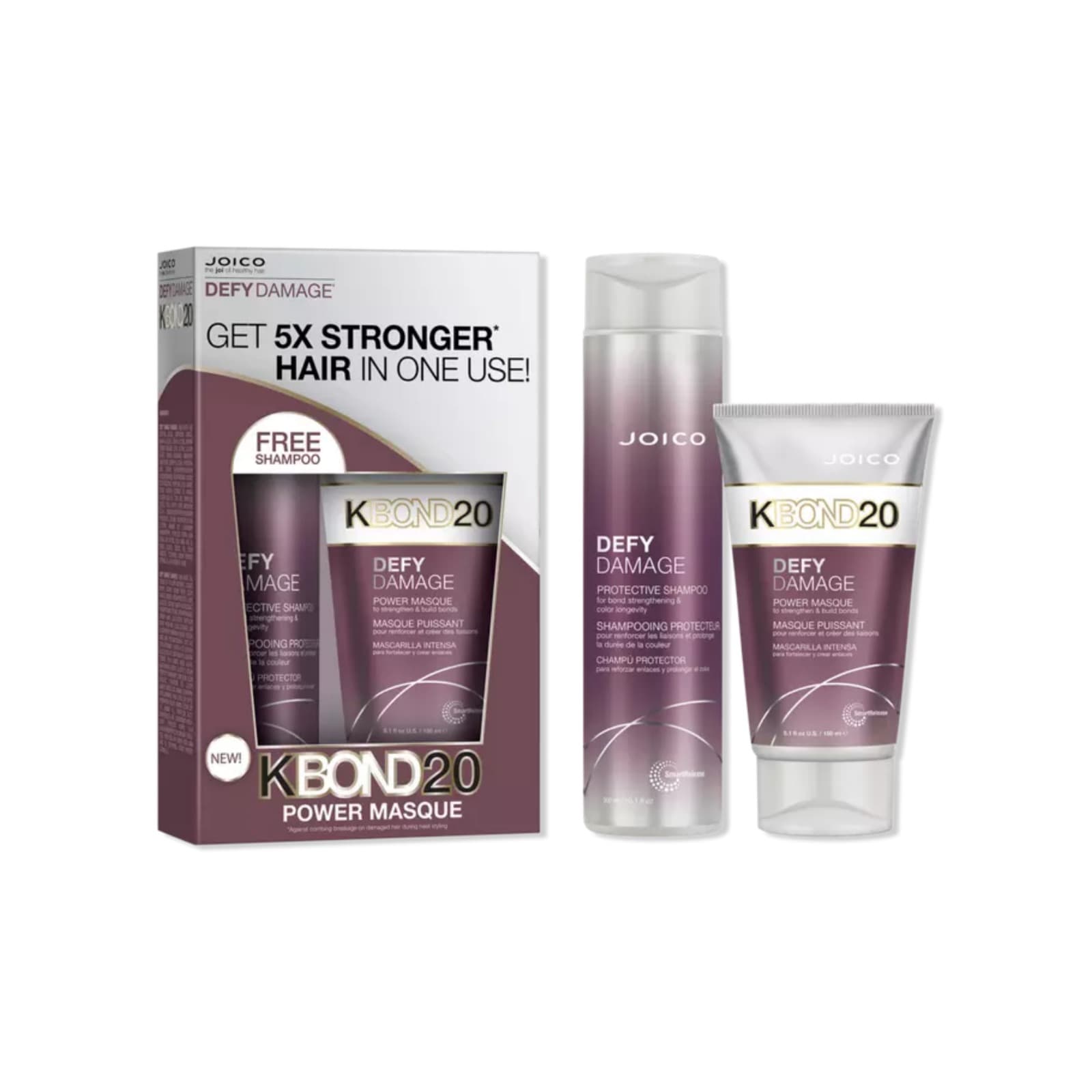 Joico Defy Damage KBOND20 Power Masque & Protective Shampoo Bond Strengthening Gift Set